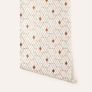 Wallpaper in Copper Quilt