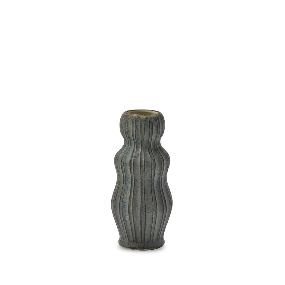 #28 Small Kokeshi Vessel in Indigo Image 1
