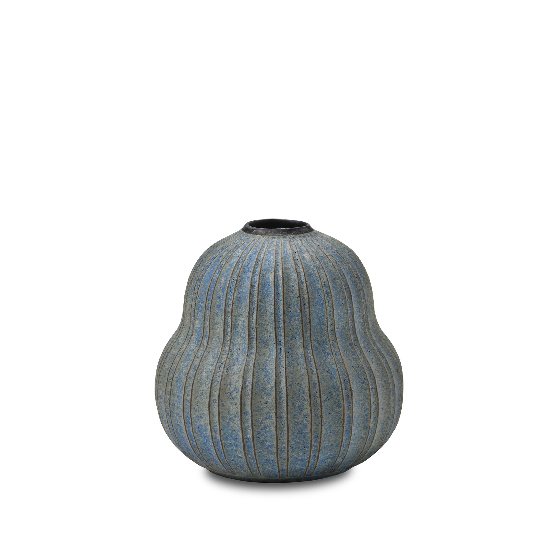 #41 Pumpkin Vessel in Indigo Zoom Image 1