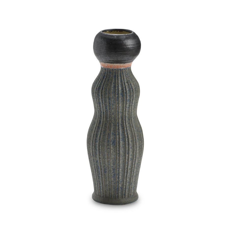 #52 Large Kokeshi Vessel in Indigo Image 1