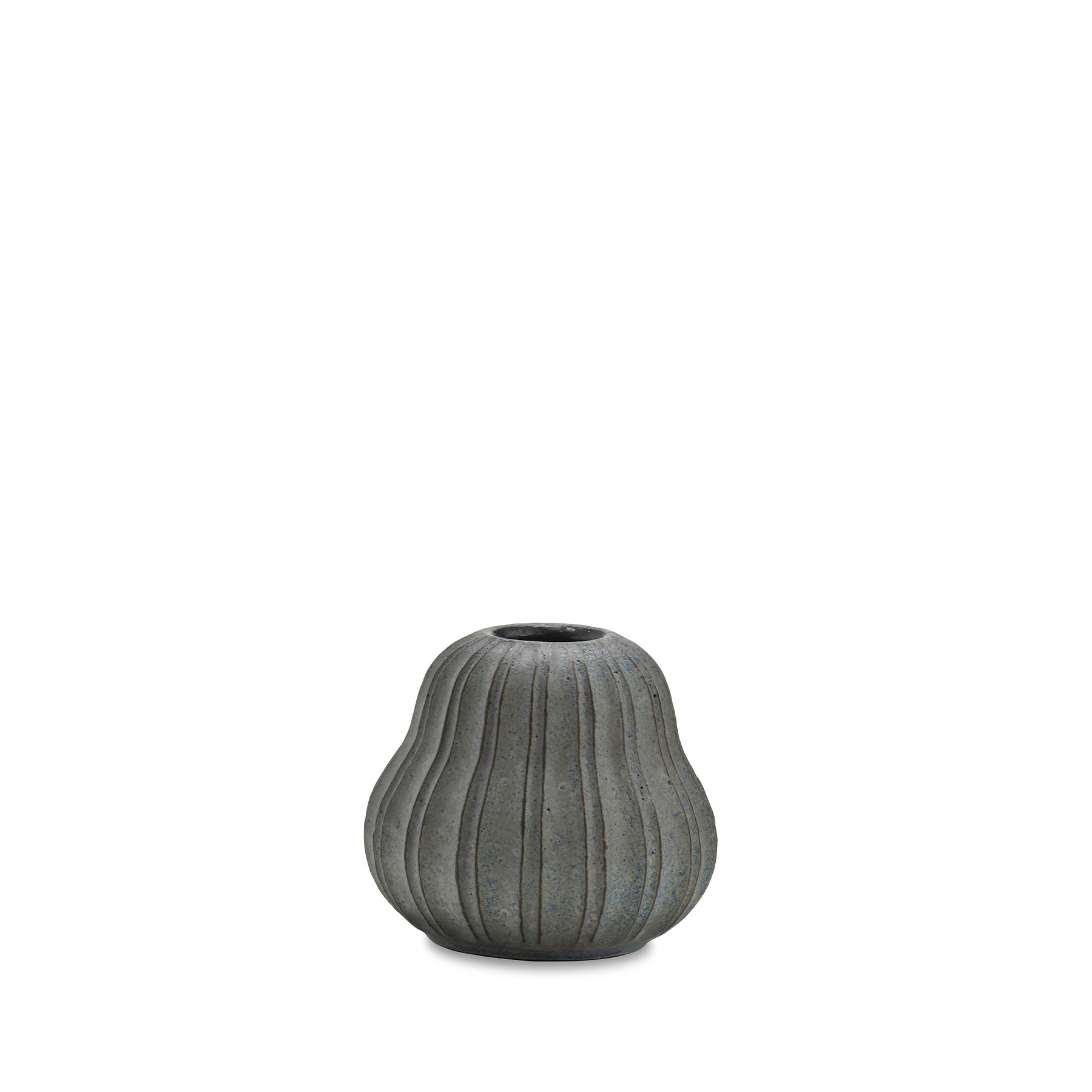 #57 Small Pumpkin Vessel in Indigo Zoom Image 1