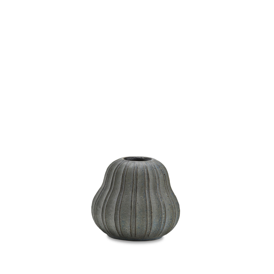 #57 Small Pumpkin Vessel in Indigo Image 1
