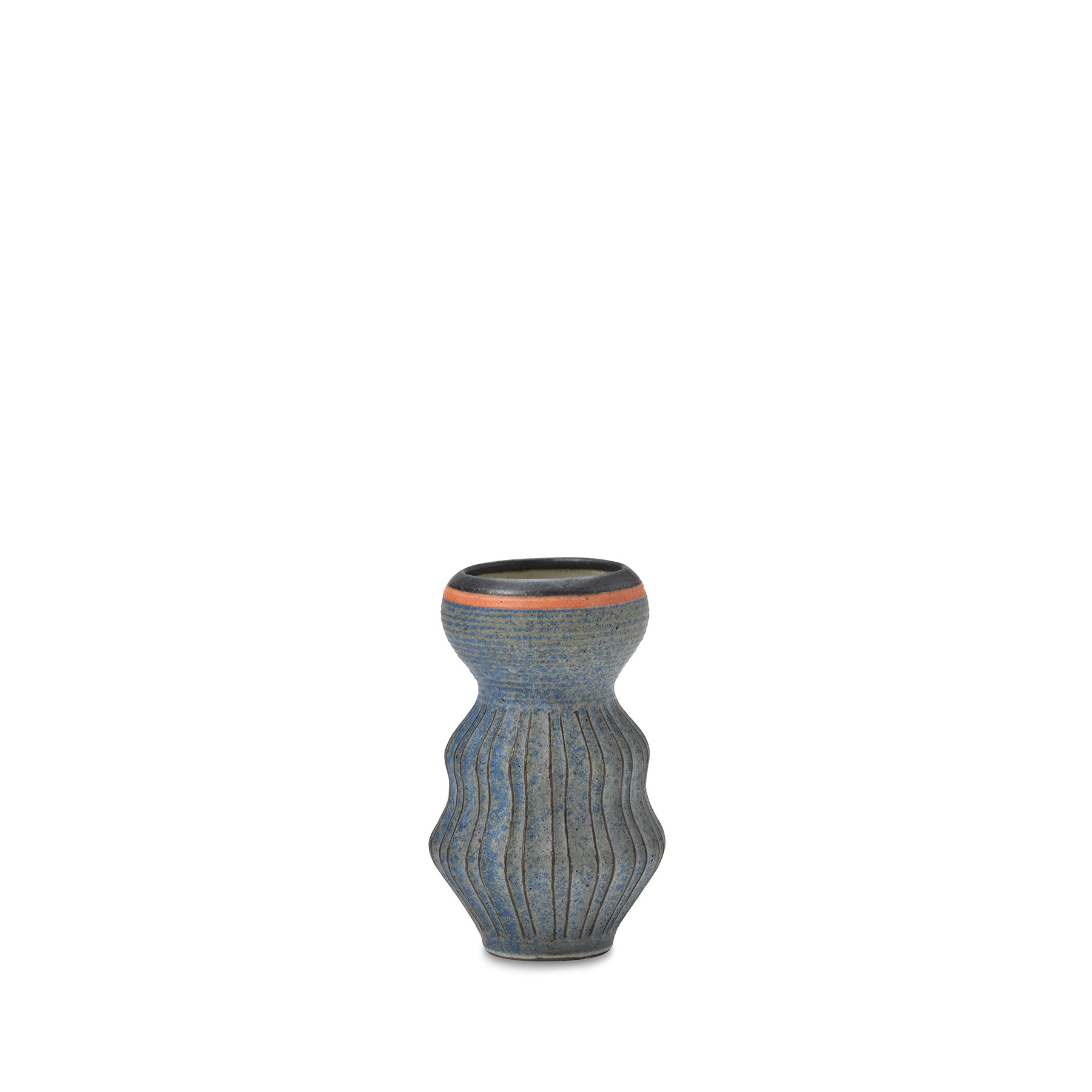 #80 Small Kokeshi Vessel in Indigo Zoom Image 1