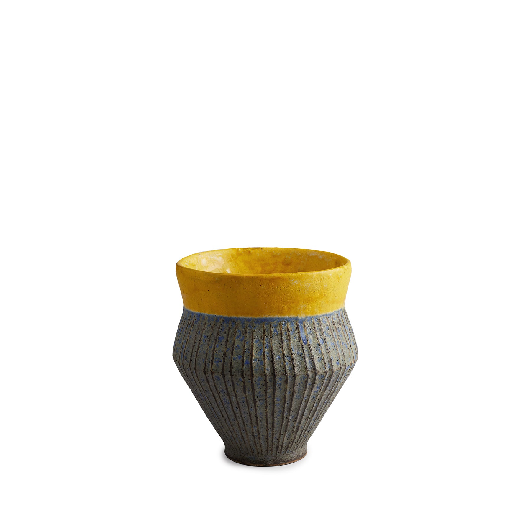 #2 Indigo Wide Mouth Vase Zoom Image 1