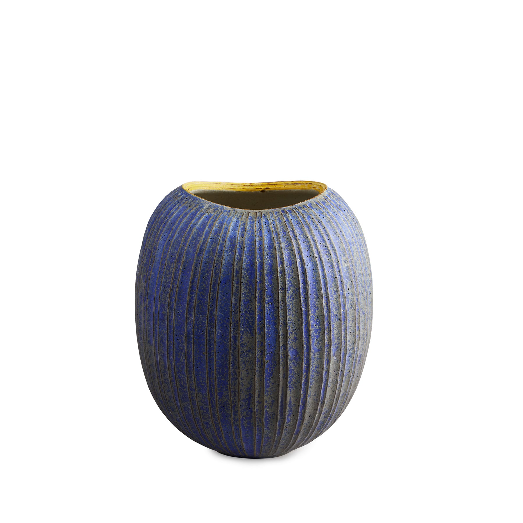 #11 Indigo Round Vase Zoom Image 1