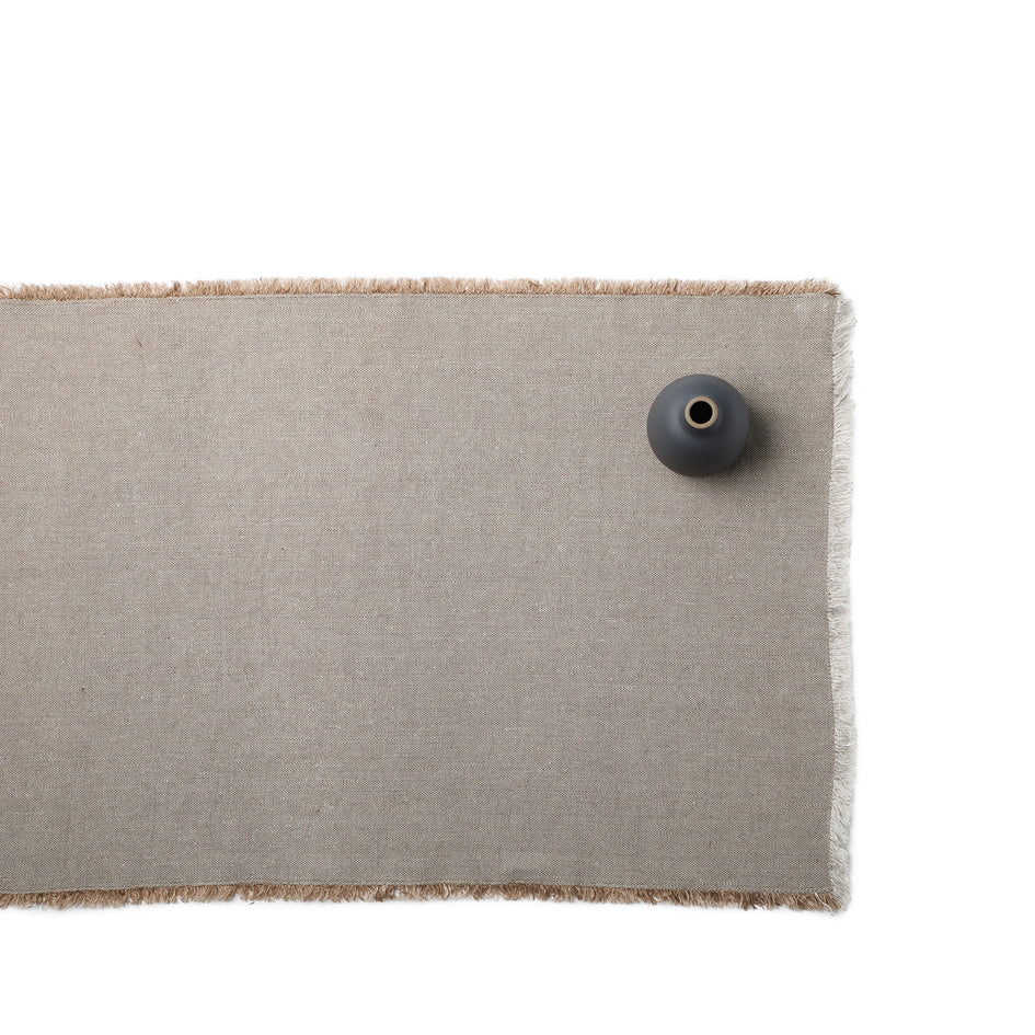 Linen Hopsack Runner in Isabella Beige Image 1