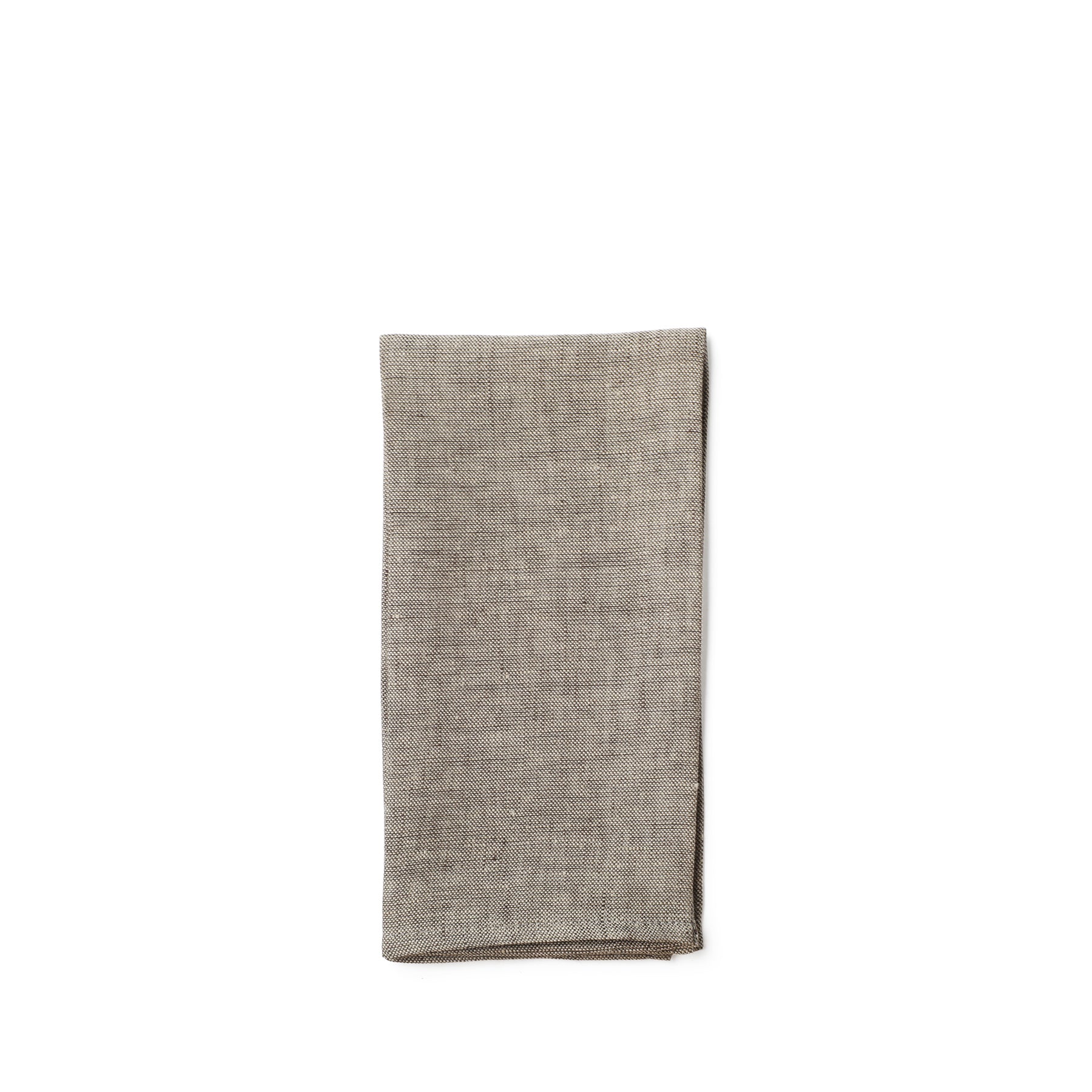 Linen Hopsack Napkins in Moro Brown (Set of 2) Zoom Image 1