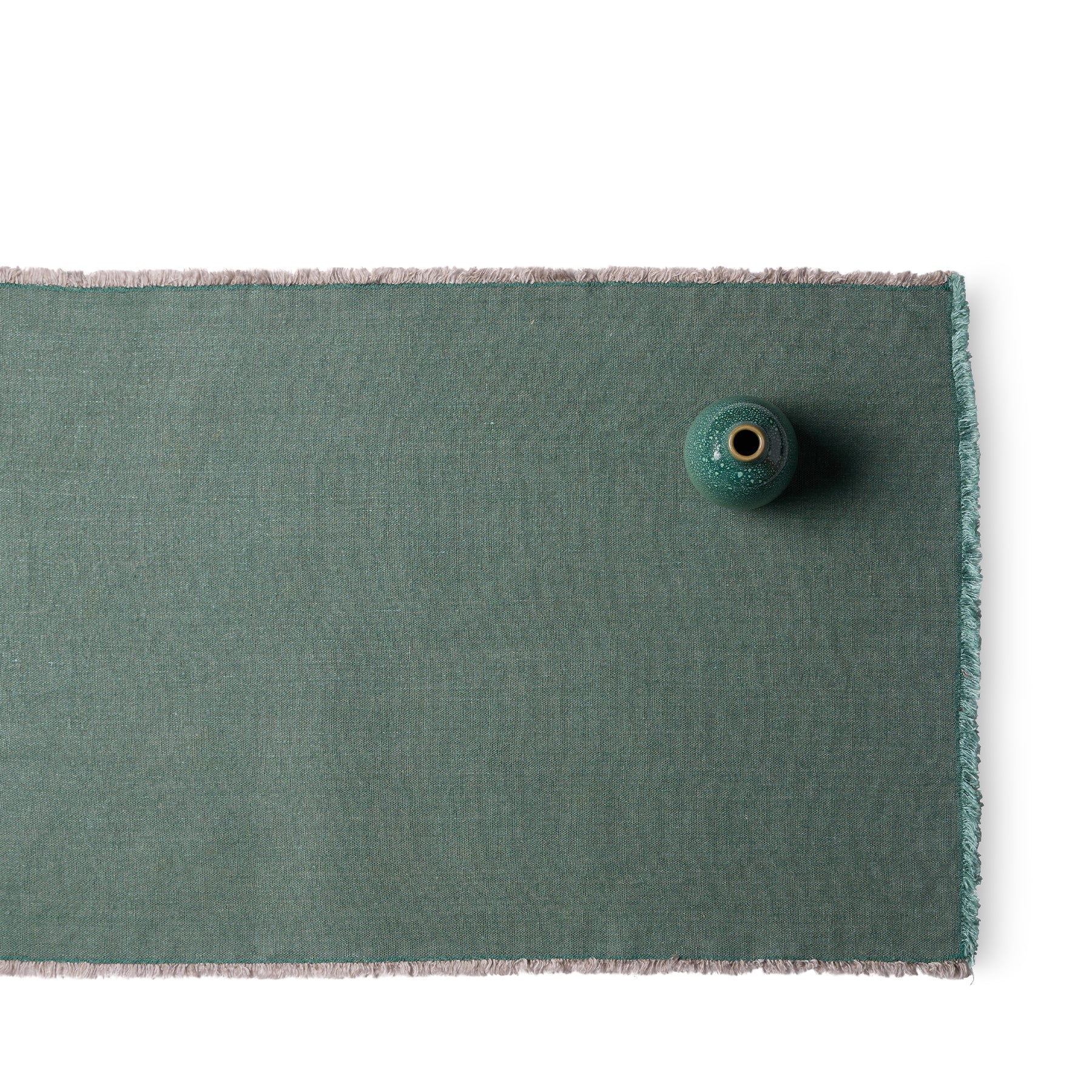 Hopsack Runner in Slate Green Zoom Image 1