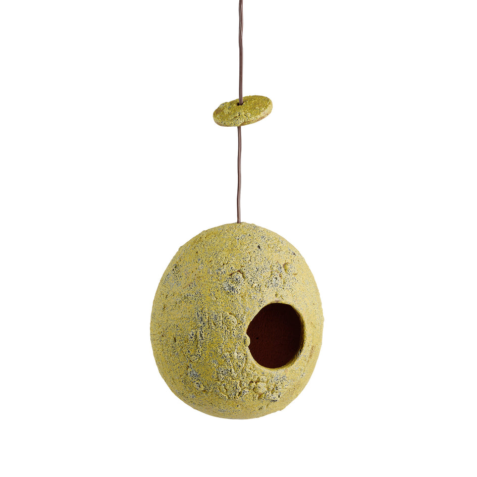 Ceramic Birdhouse in Yellow Image 1