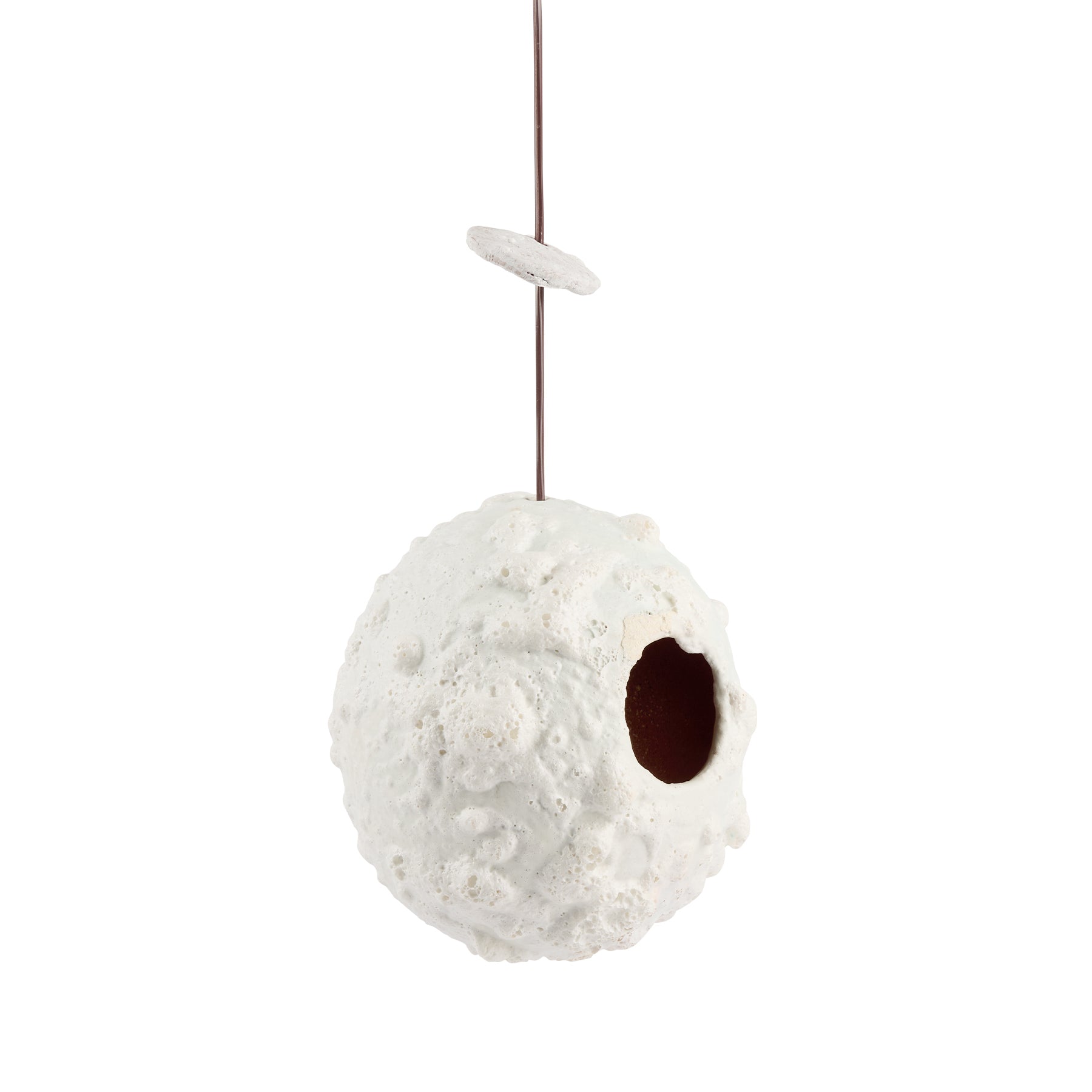 Ceramic Birdhouse in White Zoom Image 1