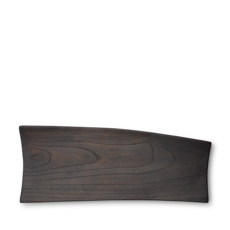#11 Extra Large Japanese Zelkova Thin Tray in Black Image 2