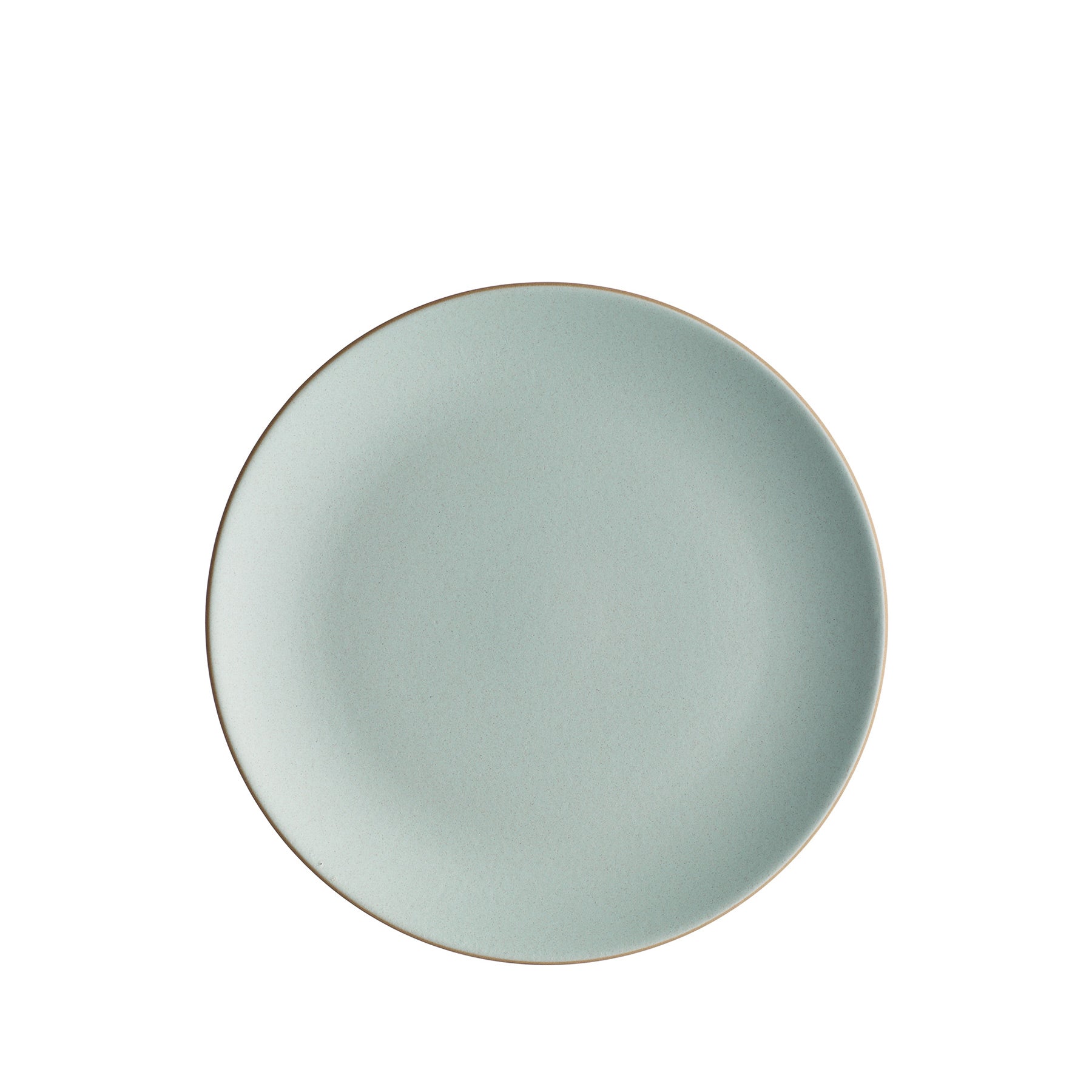 Dinner Plate in Aqua Chocolate Brown Zoom Image 1