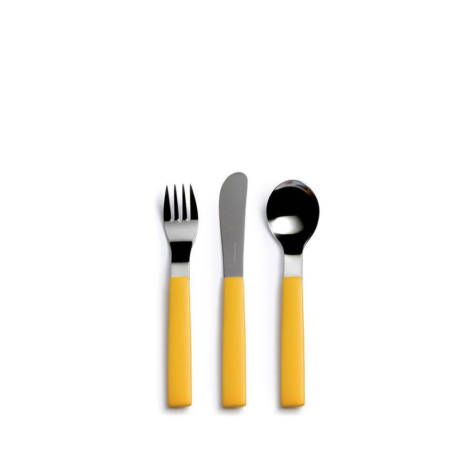 Heath Kids Flatware Set with Yellow Handles Image 1
