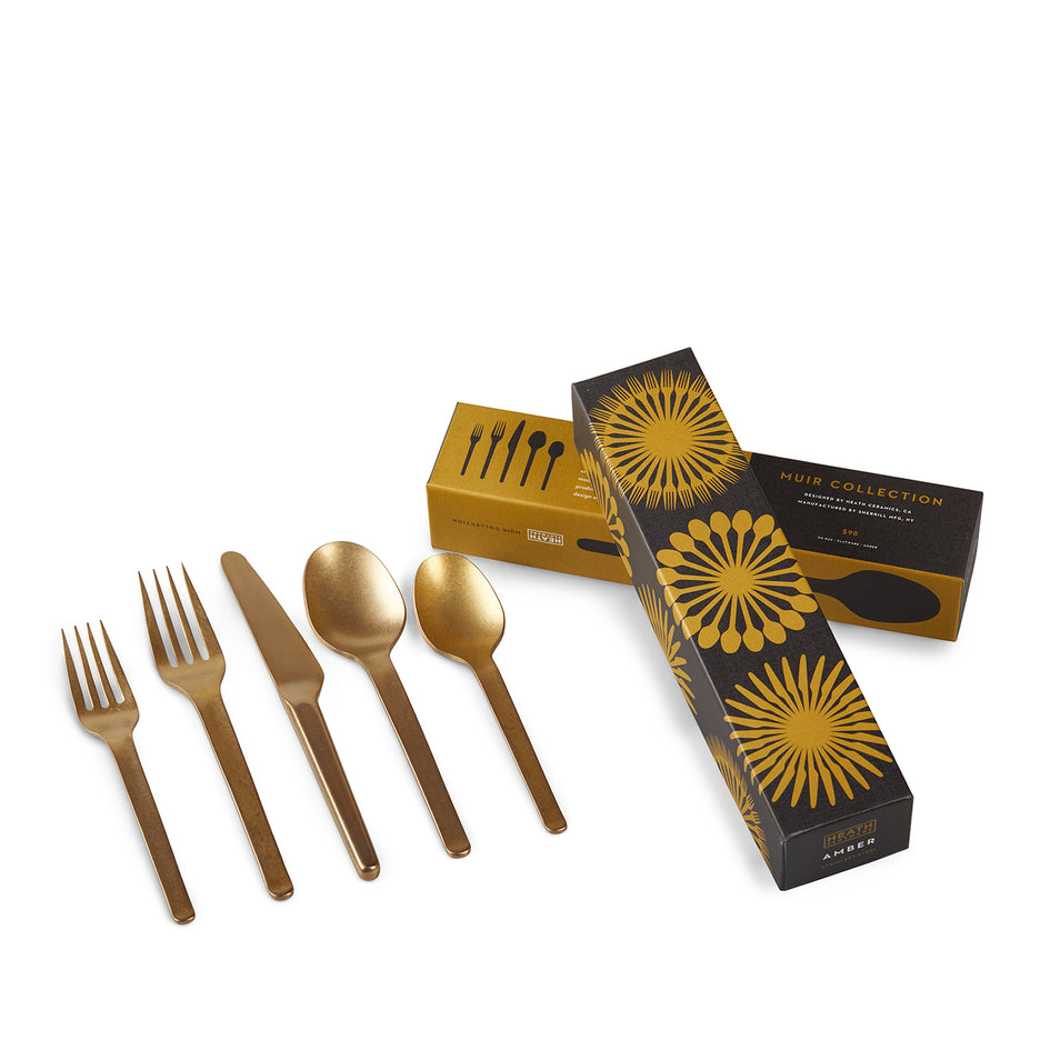 Muir Flatware in Amber (5 Piece Setting) Image 3