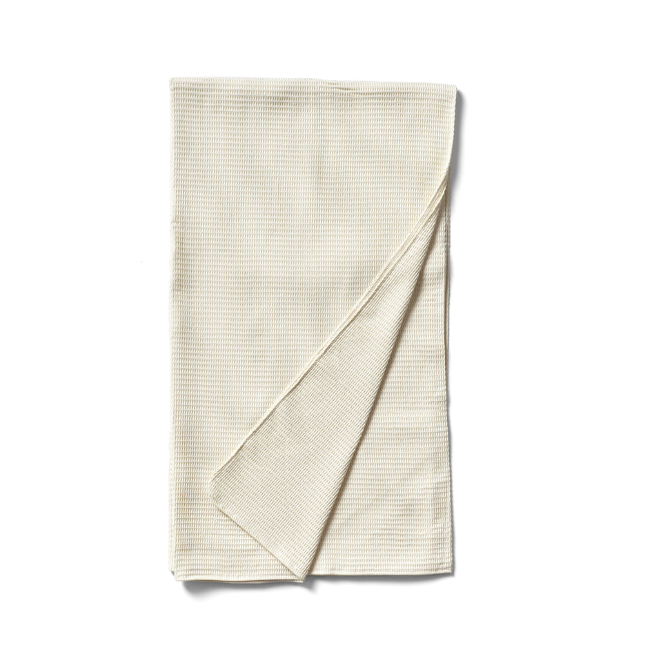 Organic Cotton Waffle Weave Throw in Natural Image 1