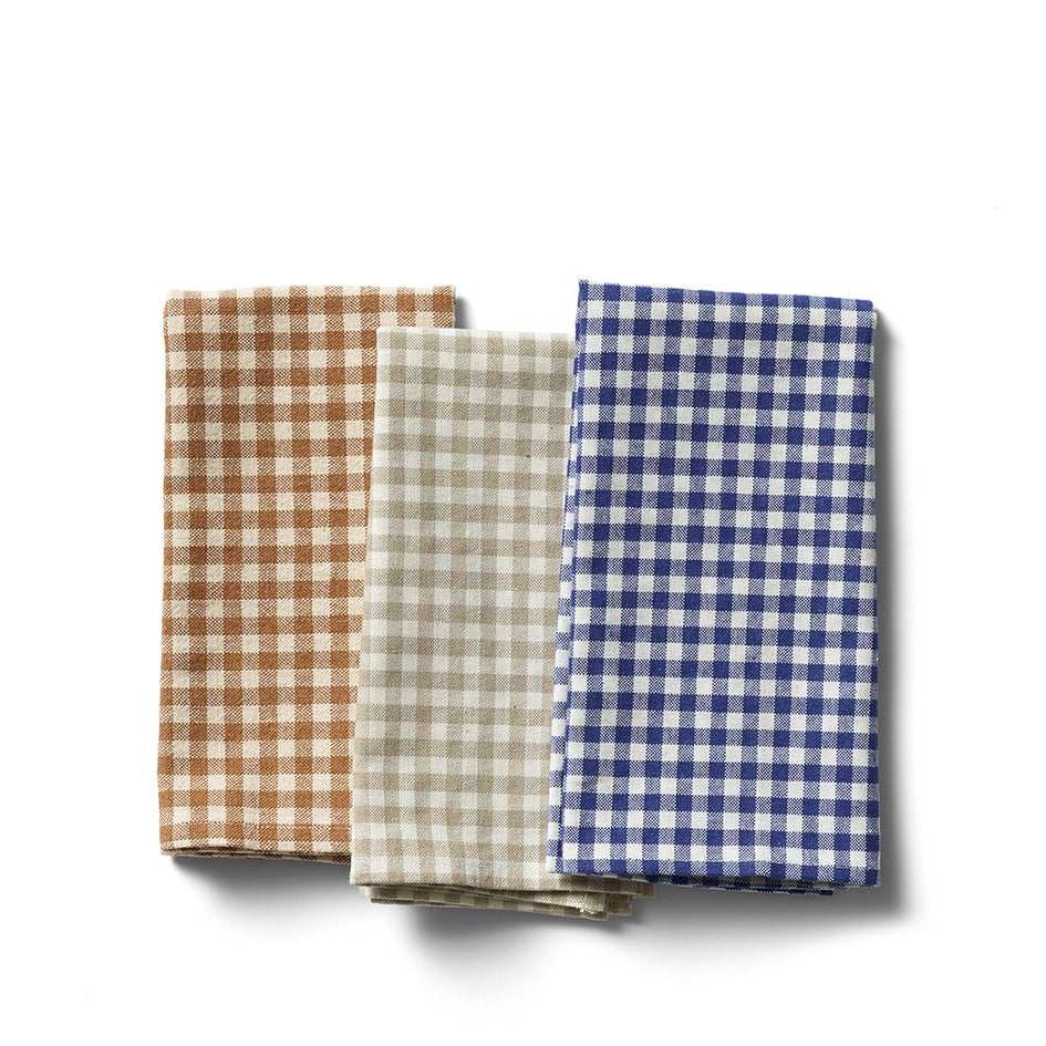 Organic Cotton Gingham Napkins (Set of 4) Image 2