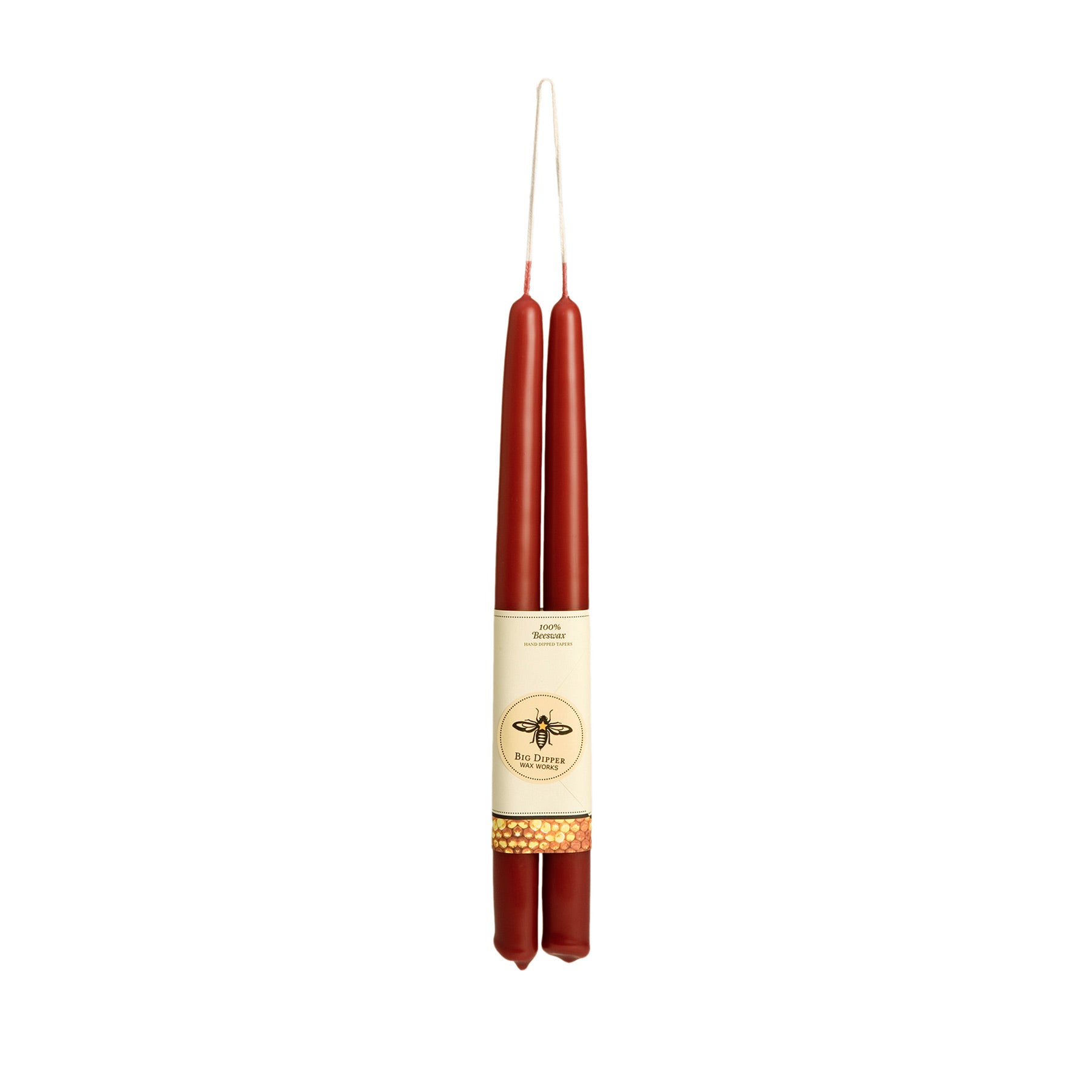 Standard Taper Candle in Red Zoom Image 1