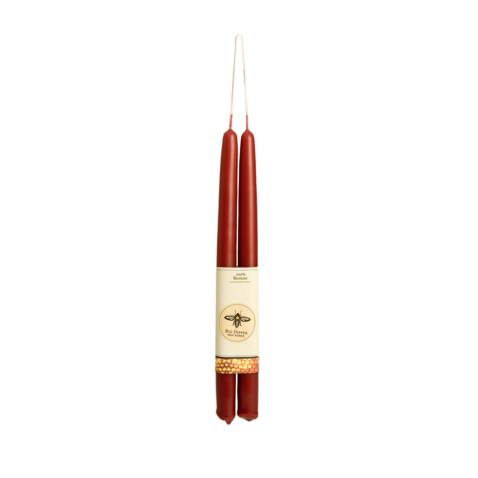 Standard Taper Candle in Red Image 1