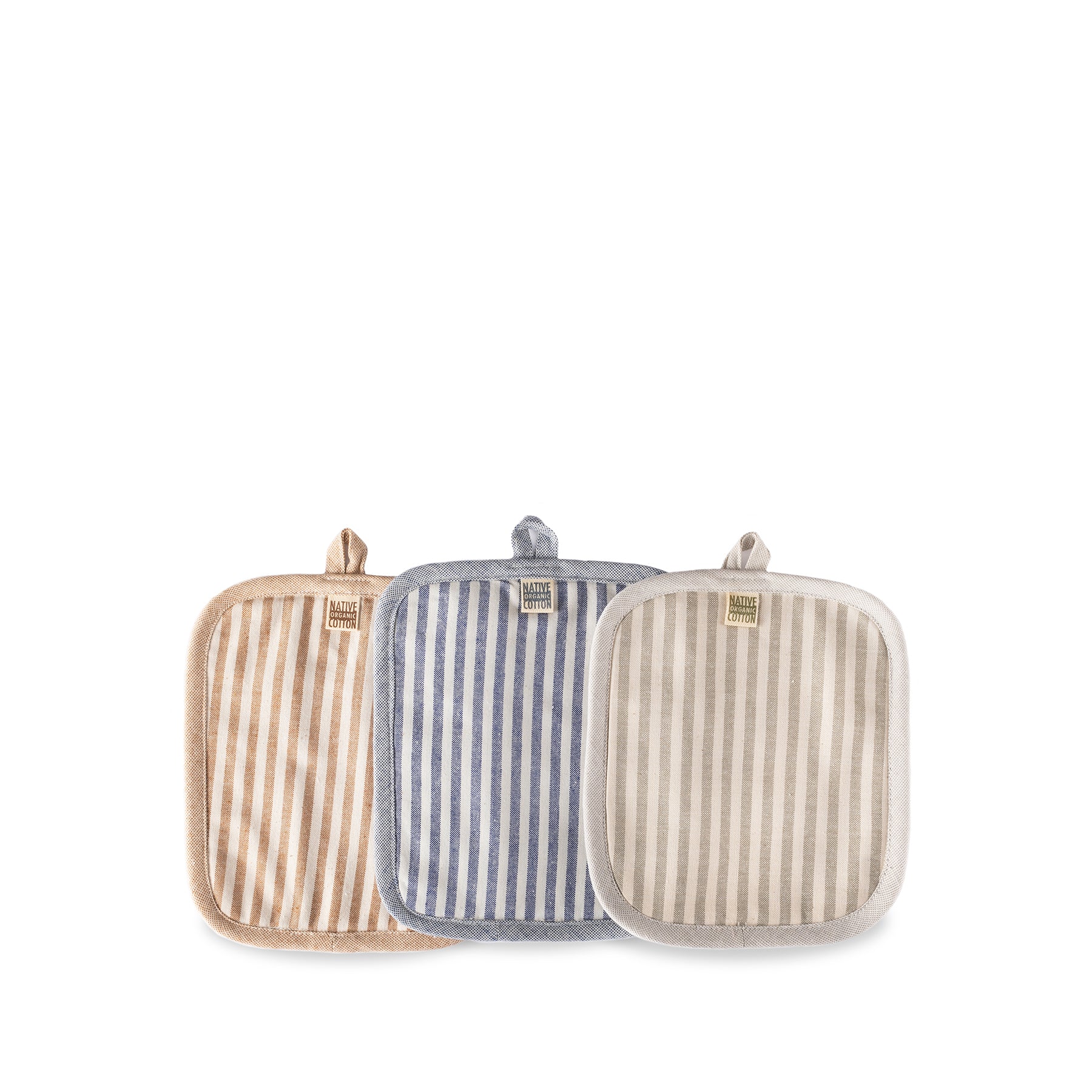 Organic Cotton Ticking Stripe Potholder Zoom Image 2