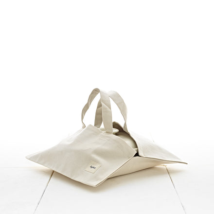 Tote in Natural/Grey